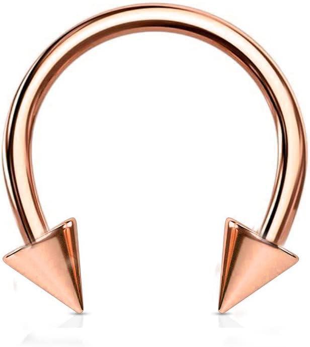 Cone Barbell Horseshoe Septum Piercing/ Nose Ring
