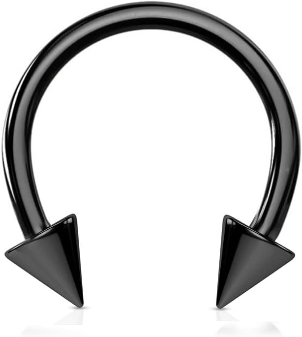 Cone Barbell Horseshoe Septum Piercing/ Nose Ring