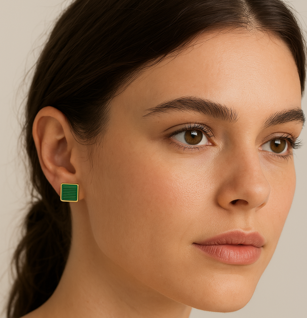 Malachite Earrings
