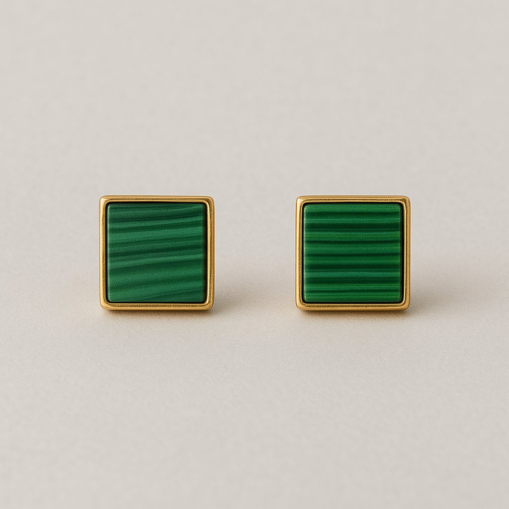 Malachite Earrings
