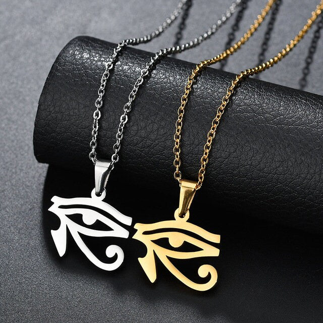 Eye of Horus Gold & Silver Necklace