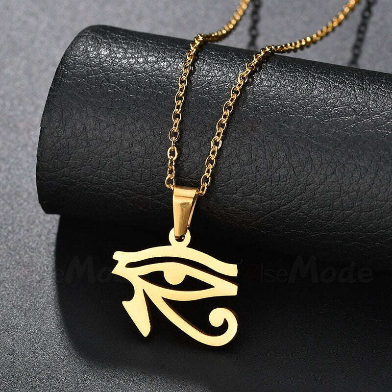Eye of Horus Gold & Silver Necklace
