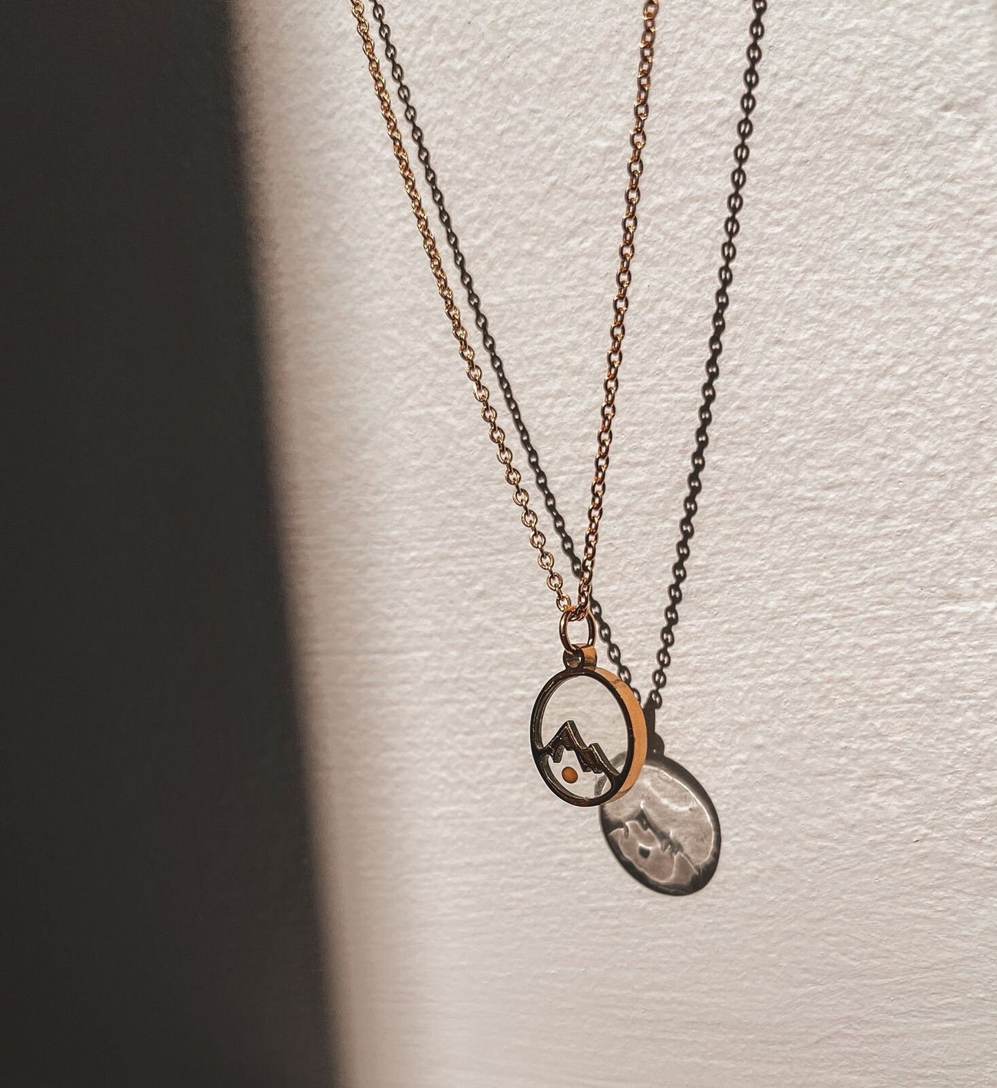Gold Mustard Seed Mountain Necklace