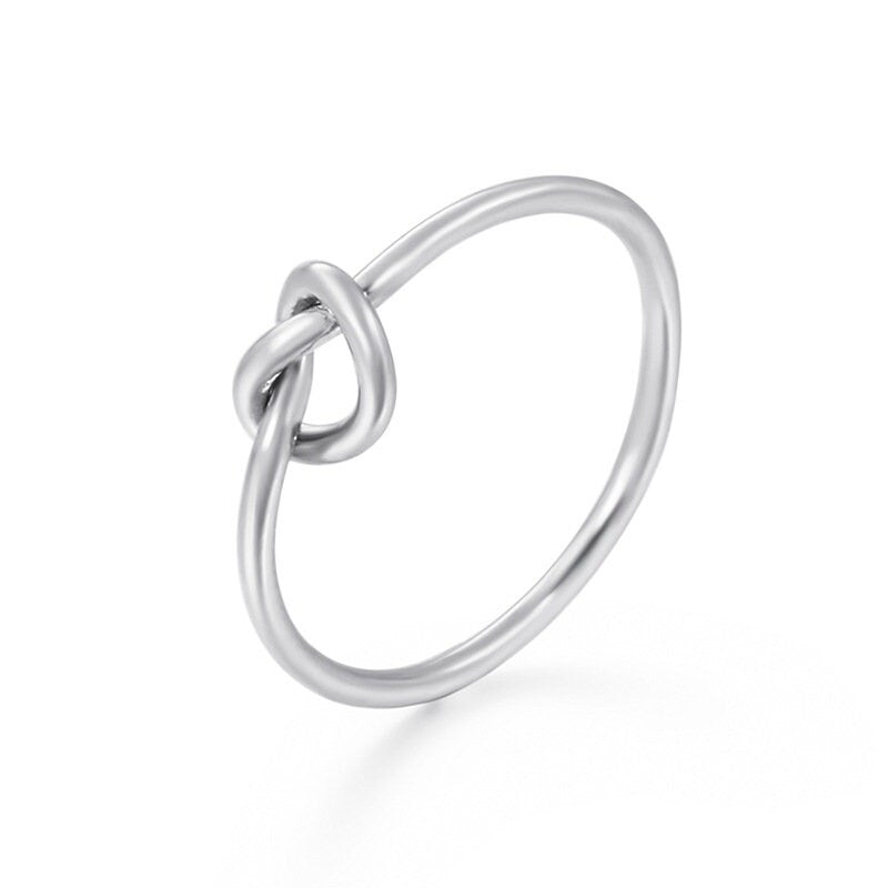 Silver Love Knot Ring