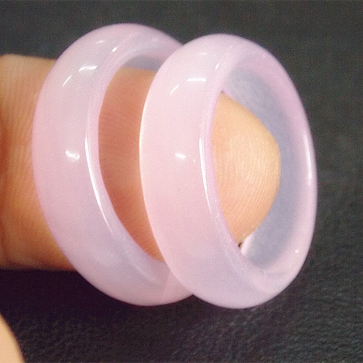 Rose Quartz Ring For Finger, Unisex Design