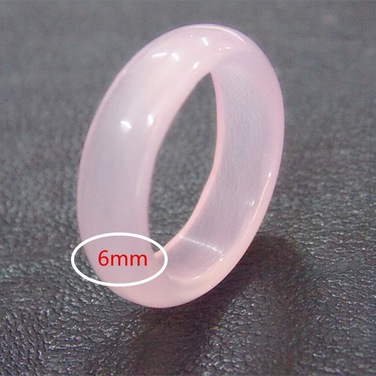 Rose Quartz Ring For Finger, Unisex Design