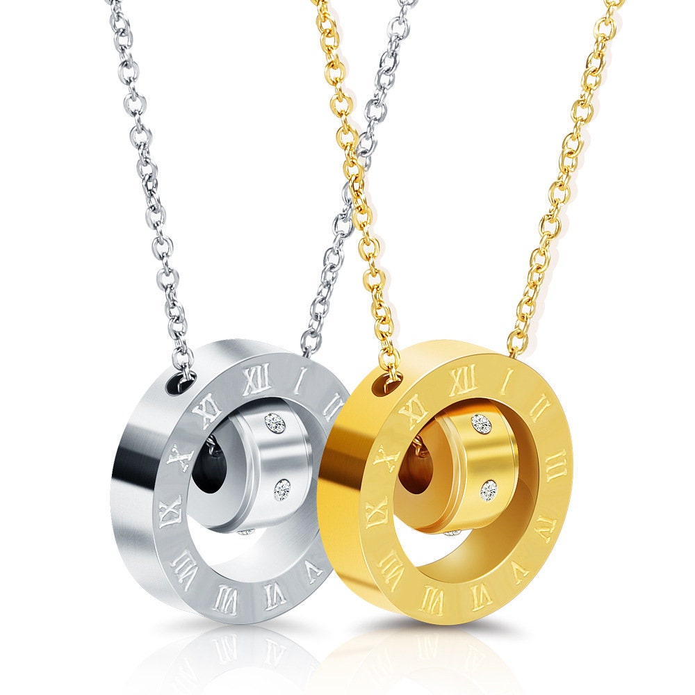 Gold Roman Numeral Necklace