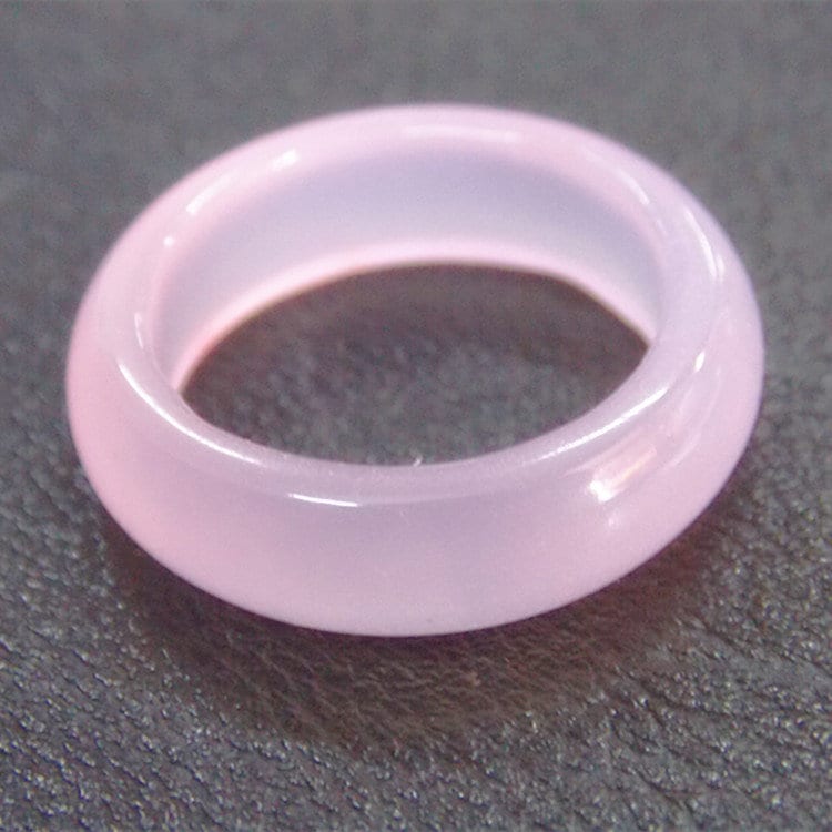 Rose Quartz Ring For Finger, Unisex Design