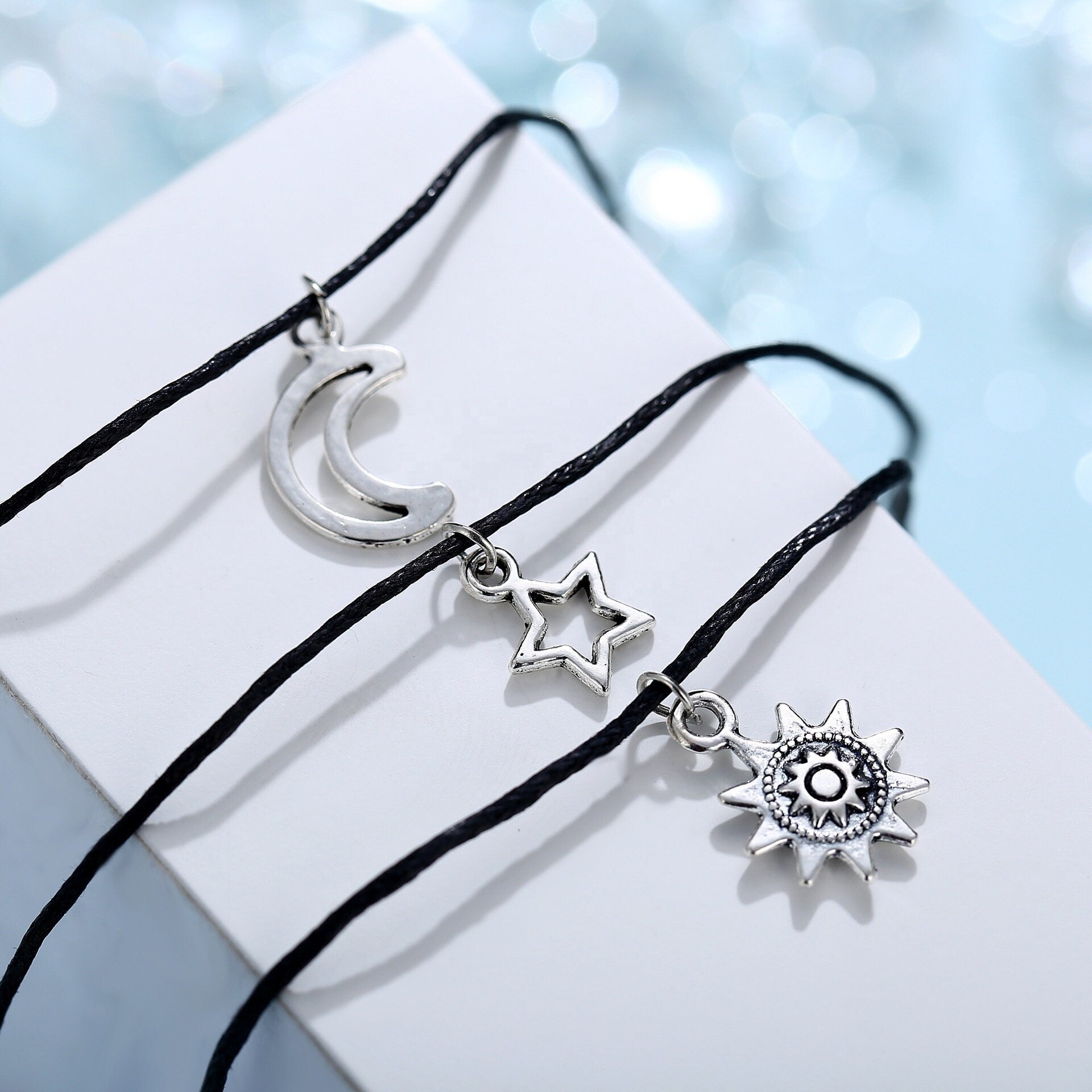 Sun Moon & Star Rope Anklet