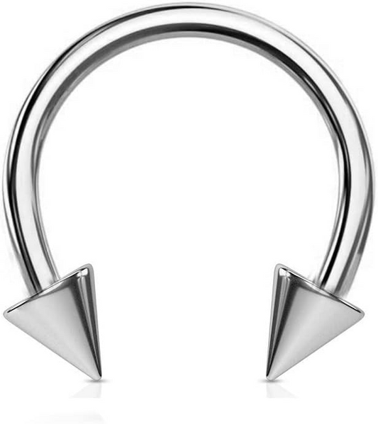 Cone Barbell Horseshoe Septum Piercing/ Nose Ring