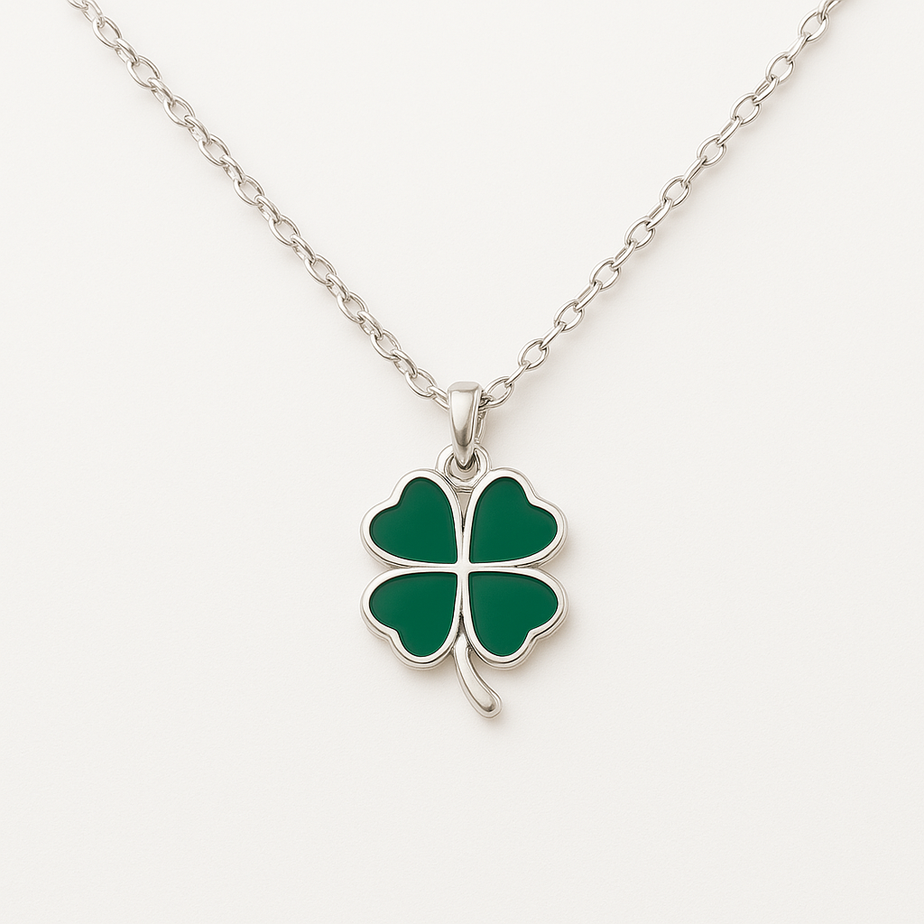 Lucky Four Leaf Clover Charm Neckalce