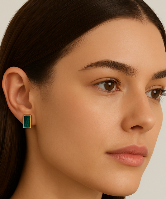 Malachite Earrings