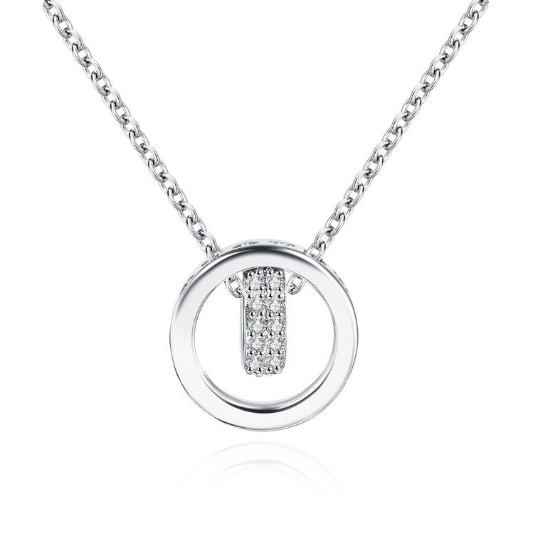 Gold And Silver Love Chain Necklace