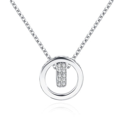 Gold And Silver Love Chain Necklace