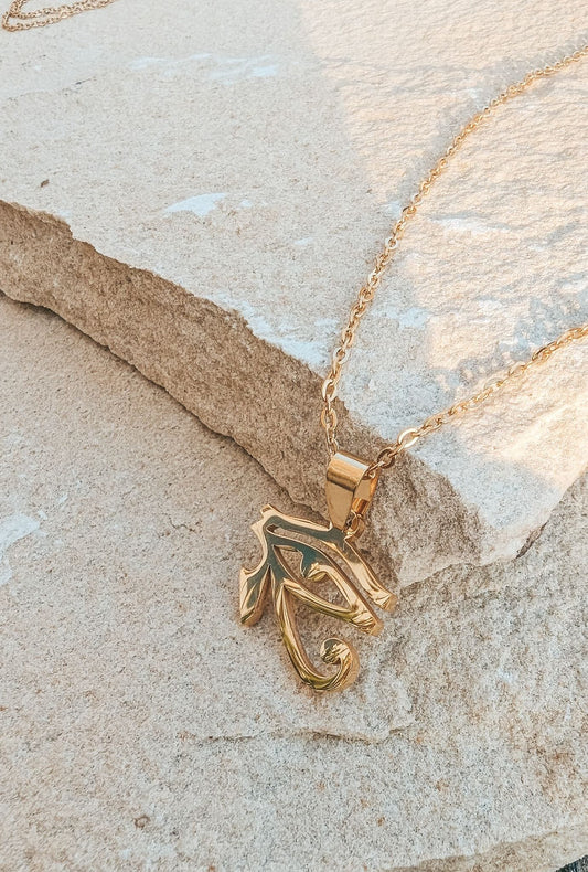 Eye of Horus Gold & Silver Necklace