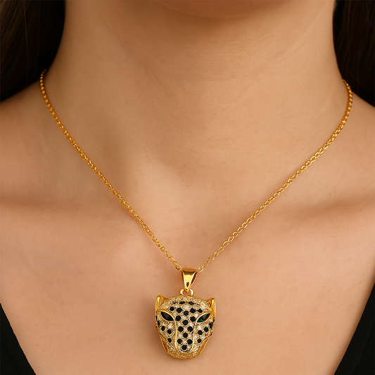 Gold Panther Necklace
