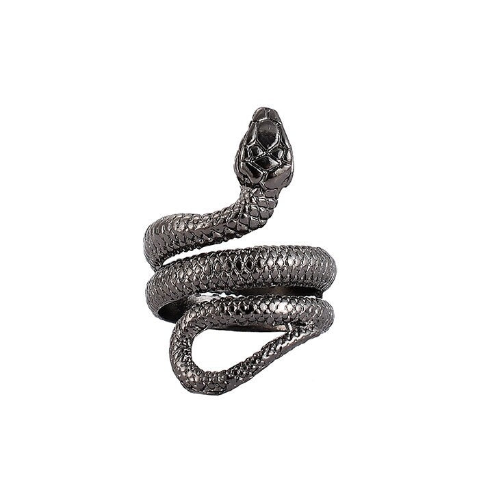 Vintage Snake Ring, Open Adjustable Ring, Retro Punk