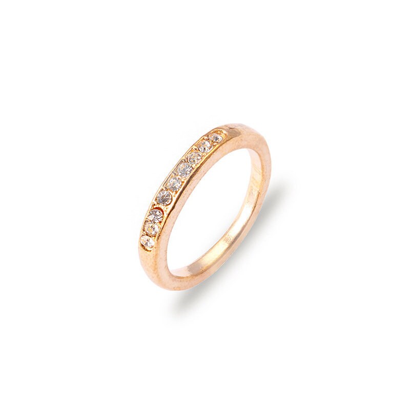Gold & Silver Paved Style Fashion Ring