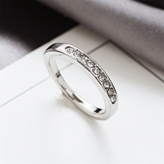 Gold & Silver Paved Style Fashion Ring