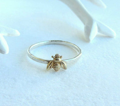 Gold Bee Ring