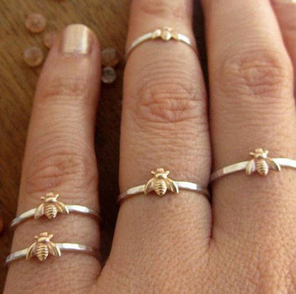 Gold Bee Ring