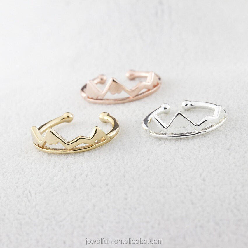 Crown Ring, Gold,Rose Gold & Silver, One Size Adjustable Ring Jewellery