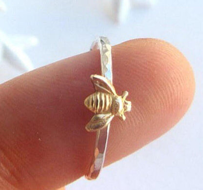 Gold Bee Ring