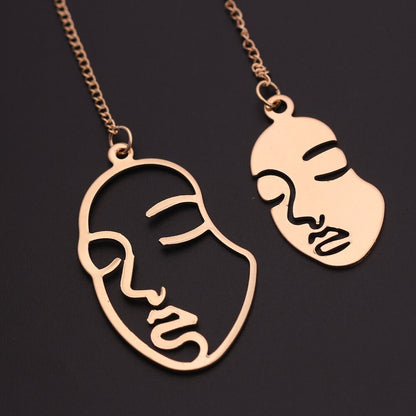 Abstract Face Silhouette Earrings