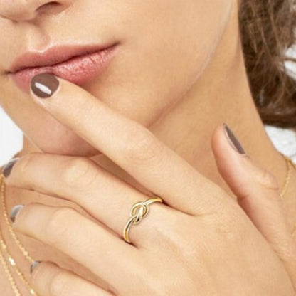 Gold Love Knot Ring