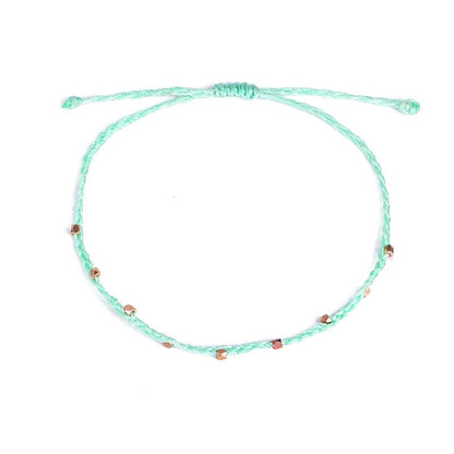 Beaded Summer String/Rope Anklets