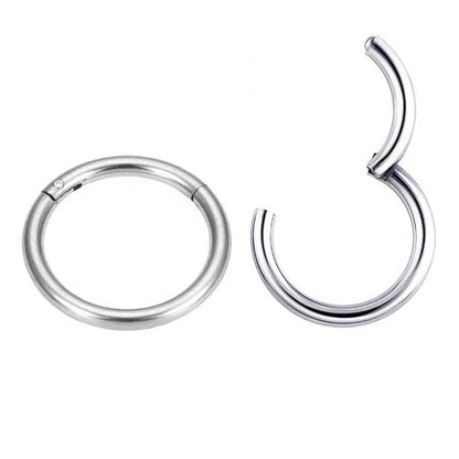 Septum Hinged Clicker Nose Ring