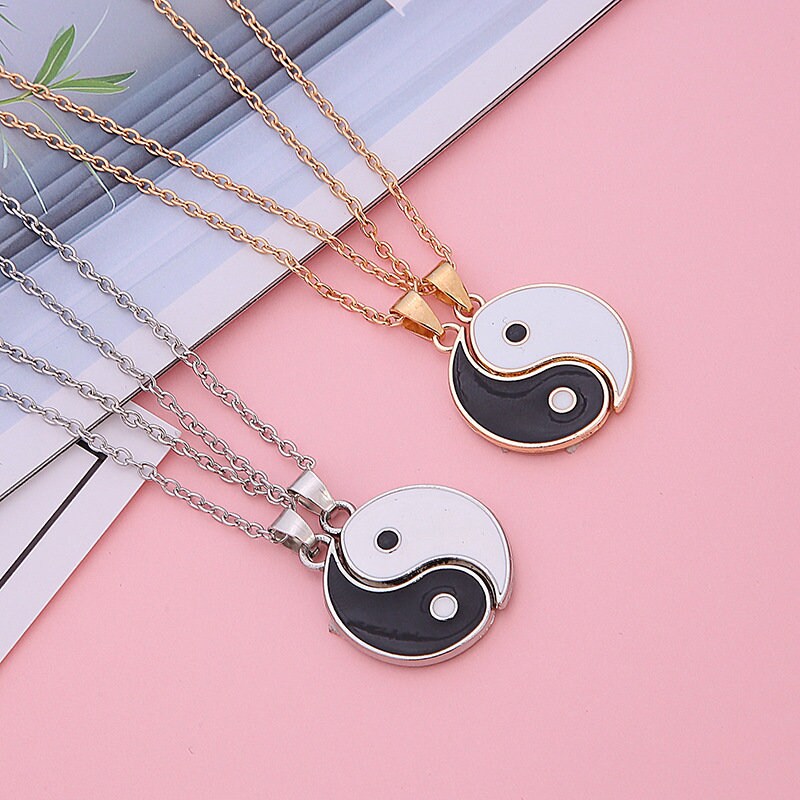 Ying & Yang Double Spilt Friendship Necklace