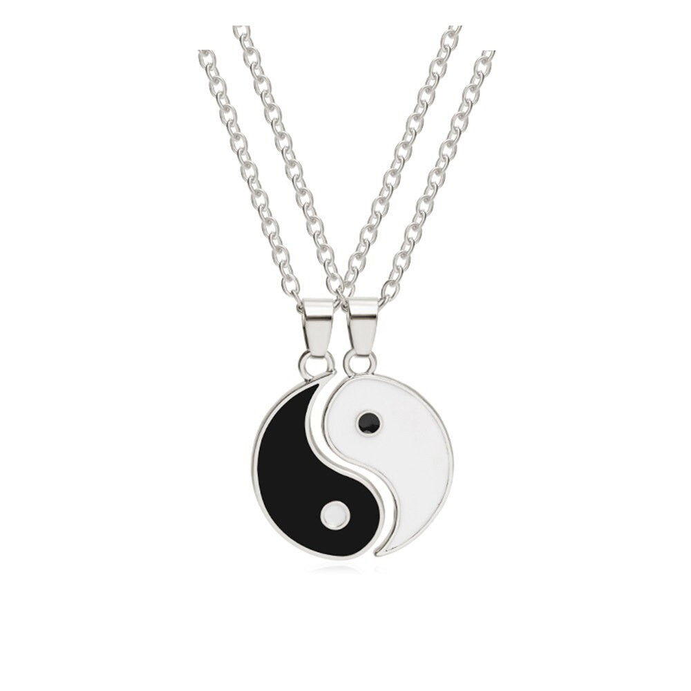 Ying & Yang Double Spilt Friendship Necklace
