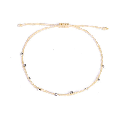 Beaded Summer String/Rope Anklets