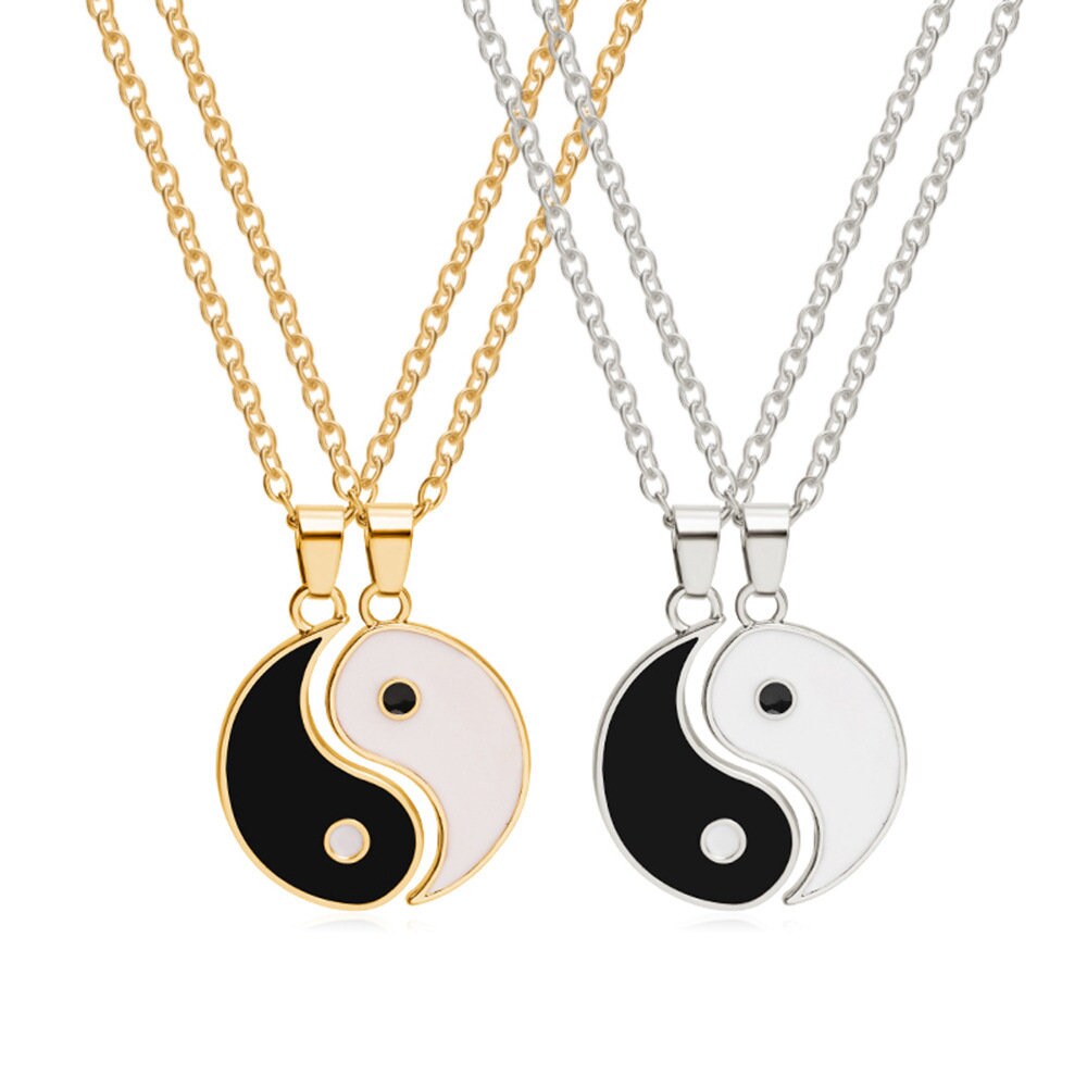 Ying & Yang Double Spilt Friendship Necklace
