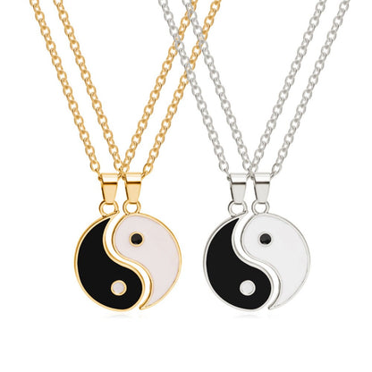 Ying & Yang Double Spilt Friendship Necklace