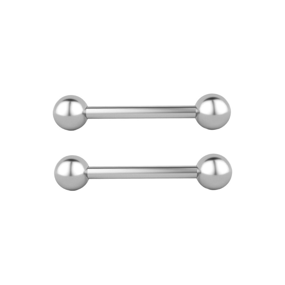 Tongue Barbell Ring With Zircon Nipple Piercing Helix Earrings Tragus Stainless Steel Piercing Jewelry