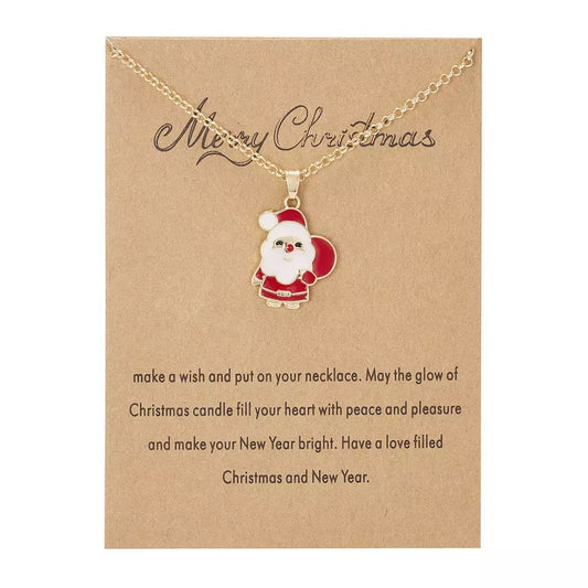 Christmas Santa Necklace