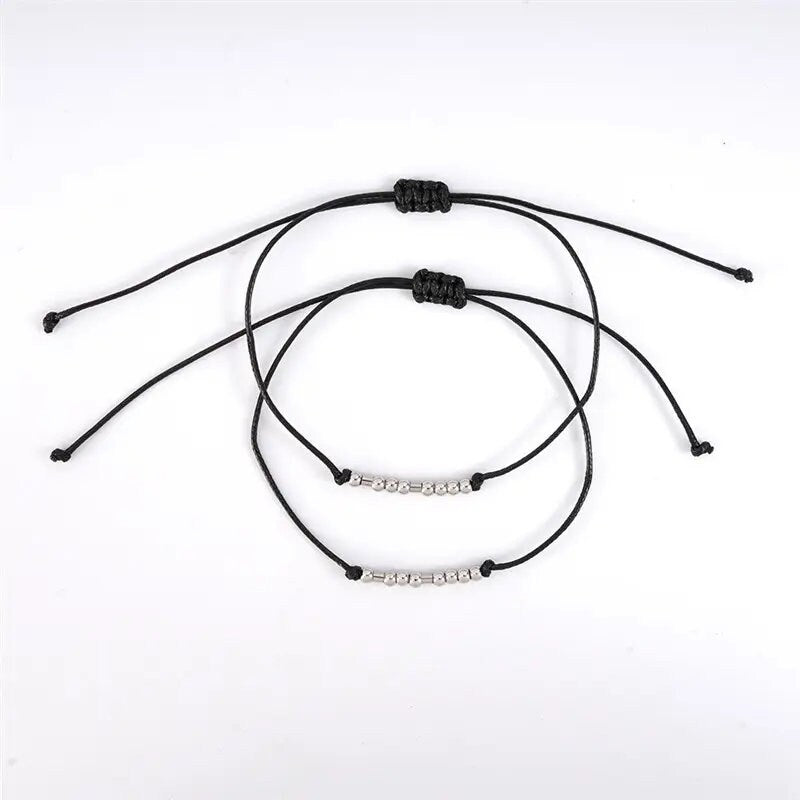 BFF Morse Code Bracelet