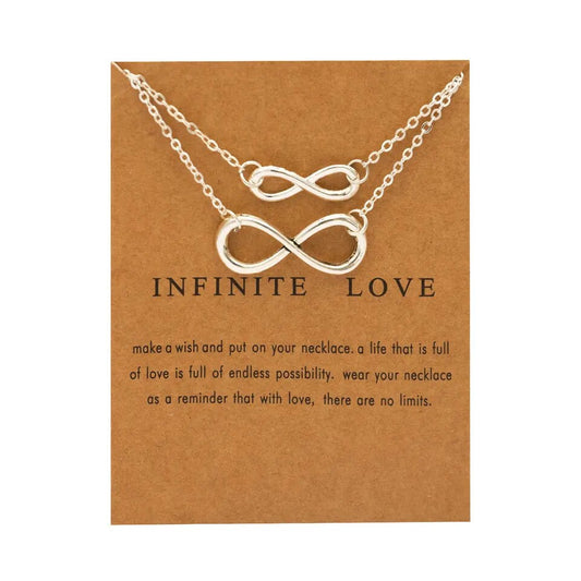 Infinite Love Silver Charm Neckalce