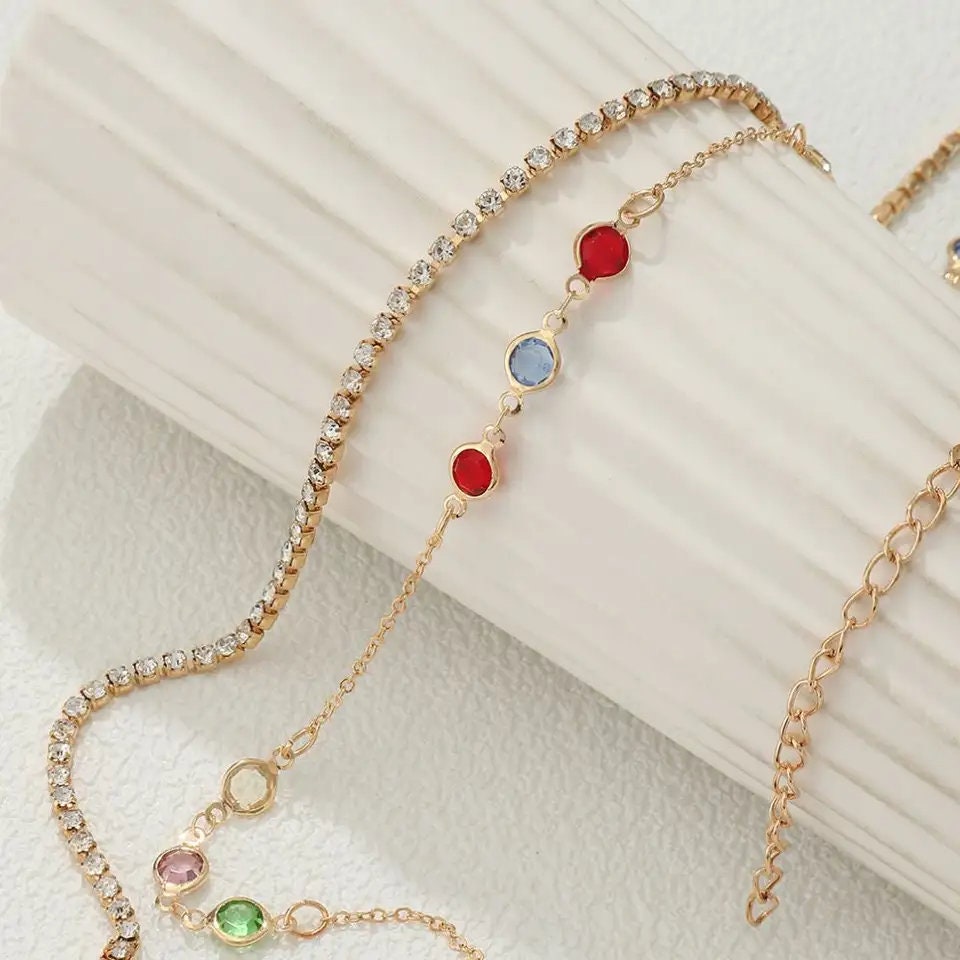 Gold Rhinestone Stomach/Belly Chain